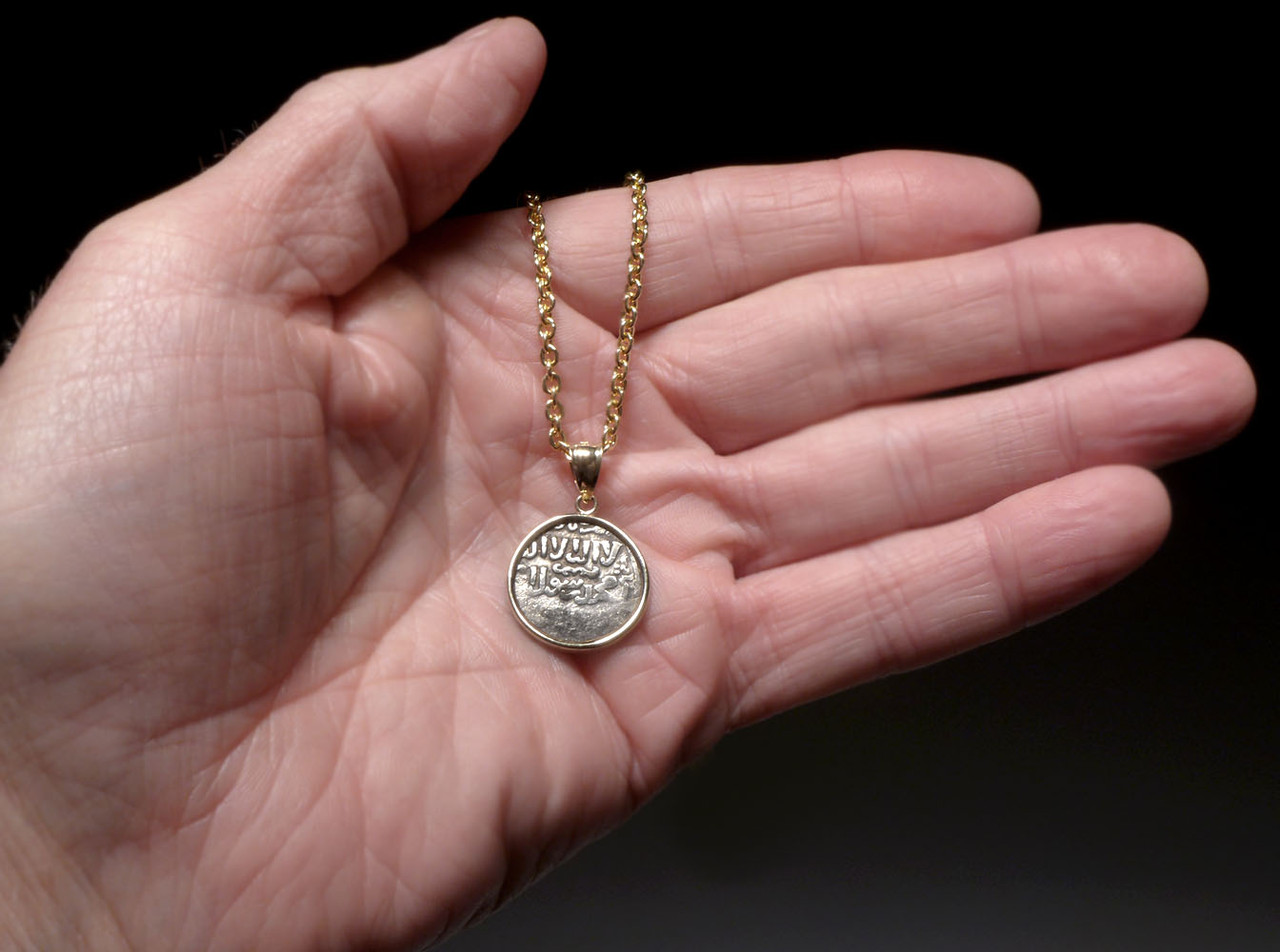 Stainless Steel Coin Pendant Necklace | Lisa Angel