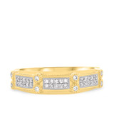Photo of Yasmine 2/3 ct tw. Diamond Princess Solitaire Trio Set 10K Yellow Gold [BT217YM]
