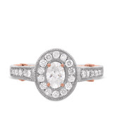 Photo of Dream 7/8 ct tw. Lab Grown Diamond Oval Solitaire Engagement Ring 10K White Gold [BT1436WE-C000]