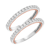 Photo of Palmer 2/3 ct tw. Diamond Same Sex Ladies Band Set 10K White Gold [WL451W]