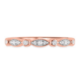 Photo of Effie 1/3 ct tw. Lab Grown Diamond Same Sex Ladies Band Set 14K Rose Gold [BT1662RL]
