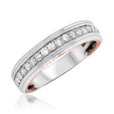 Photo of Forever 7/8 ct tw. Diamond Wedding Band Set 10K White Gold [BT448WM]