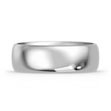 Photo of Hudson-7mm Traditional Mens Wedding Band 14K White Gold. [BT345WM]