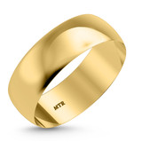 Photo of Hudson-7mm Traditional Mens Wedding Band 14K Yellow Gold. [BT345YM]