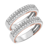 Photo of Palmer 1 1/2 ct tw. Diamond Same Sex Mens Band Set 10K White Gold [WM451W]