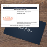 Hudson Traditional Mens Wedding Band  14K Rose Gold.