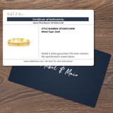 Baylor Traditional Mens Wedding Band  14K Yellow Gold.