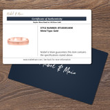 Baylor Traditional Mens Wedding Band  14K Rose Gold.