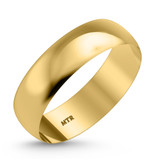 Photo of Hudson-6mm Traditional Mens Wedding Band 10K Yellow Gold. [BT344YM]