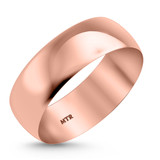 Photo of Hudson Comfort Fit-7mm Traditional Mens Wedding Band 14K Rose Gold. [BT352RM]