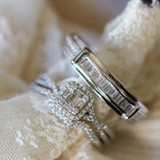 Photo of Margot 1 ct tw. Diamond Fancy Cluster Trio Set 10K White Gold [BT493W-C000]