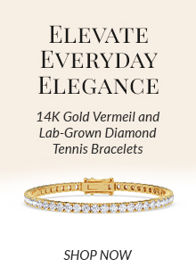 14K Gold Vermeil and Lab-Grown