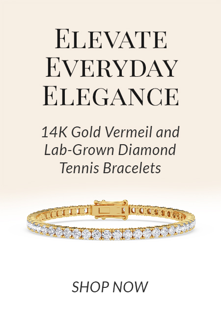 14K Gold Vermeil and Lab-Grown