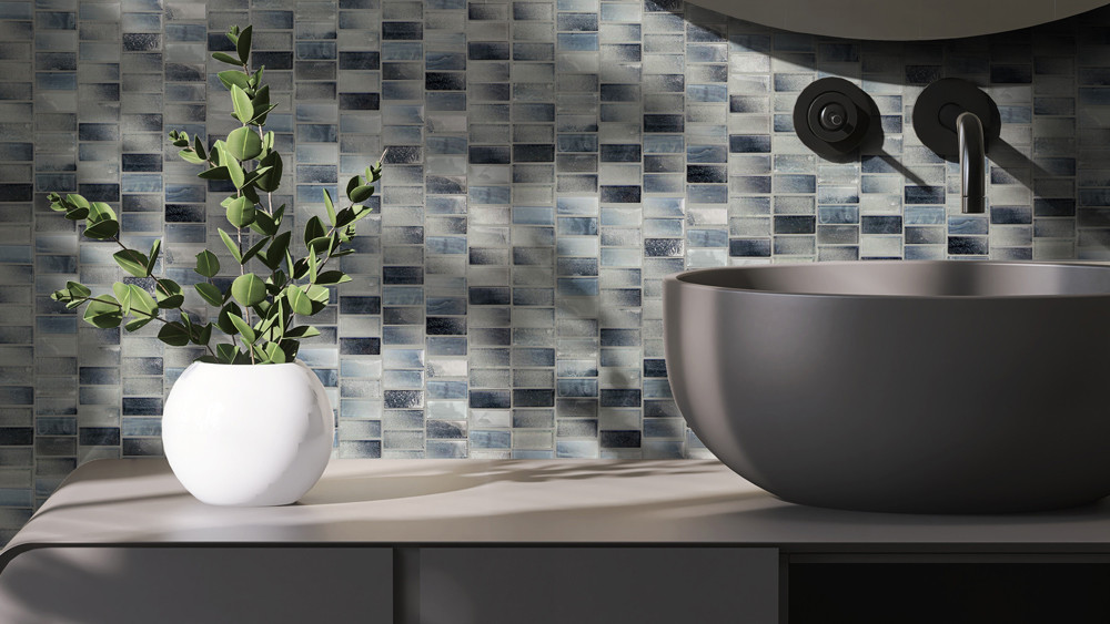 Extant Sky 1x2 Pool Mosaic Glass Tile