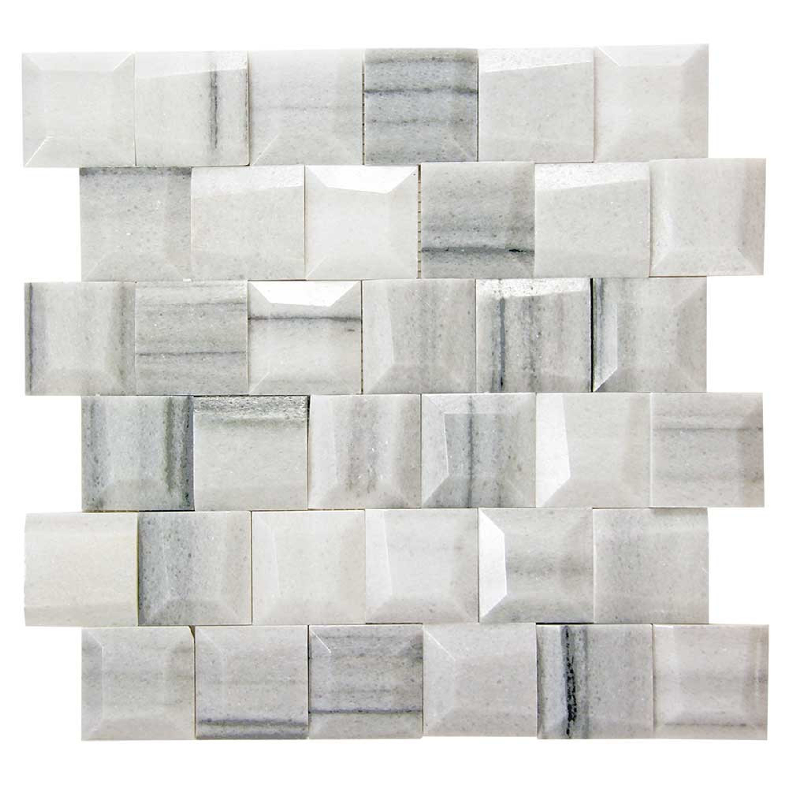 Adamant Marmara Geometric Marble Mosaic Tile