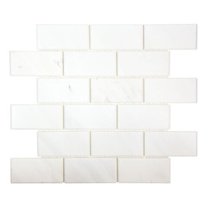 Gulfstream Volakas 2x4 Beveled Subway Stone Tile Gulfstream Volakas 2x4 Beveled Subway Stone Tile