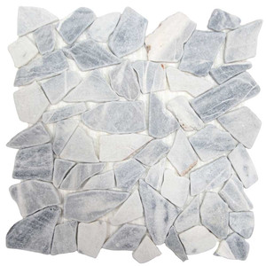 Arctic Marmara Flat Pebble Stone Mosaic Tile Arctic Marmara Flat Pebble Stone Mosaic Tile