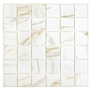 Sandbar Square 2x2 Gold Recycled Glass Tile