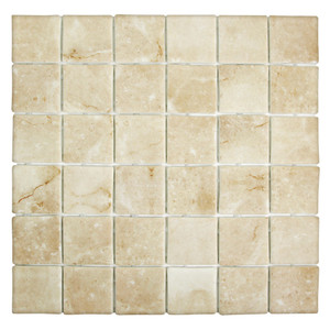 Sandbar Square Mix Cream Recycled Glass Tile Sandbar Square Mix Cream Recycled Glass Tile