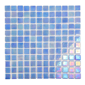 Sea Pearl Horizon Blue Iridescent 1x1 Pool Tile Sea Pearl Horizon Blue Iridescent 1x1 Pool Tile