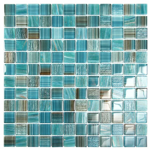 Seven Seas Coral Green Polished Glass 1x1 Pool Tile Seven Seas Coral Green Polished Glass 1x1 Pool Tile