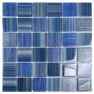 Seven Seas Admiral Blue Polished Glass 2x2 Pool Tile Seven Seas Admiral Blue Polished Glass 2x2 Pool Tile