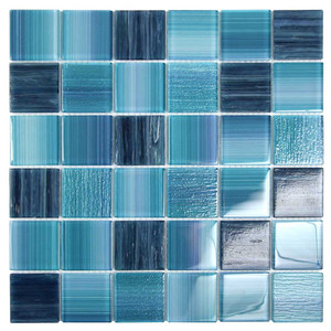 Seven Seas Sapphire Blue Polished Glass 2x2 Pool Tile Seven Seas Sapphire Blue Polished Glass 2x2 Pool Tile