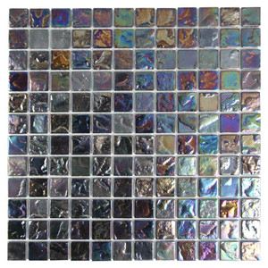 Beachwalk Multi Color Iridescent 1x1 Pool Tile Beachwalk Multi Color Iridescent 1x1 Pool Tile