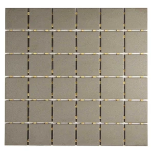 Shore 2x2 Grey Matte Ceramic Grid Mosaic Tile