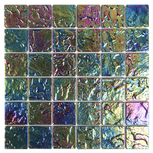 Beachwalk Multi Color Iridescent Mini Brick 2x2 Pool Tile Beachwalk Multi Color Iridescent Mini Brick 2x2 Pool Tile