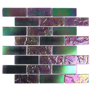 Beachwalk Multi Color Iridescent Brick Subway Pool Tile Beachwalk Multi Color Iridescent Brick Subway Pool Tile