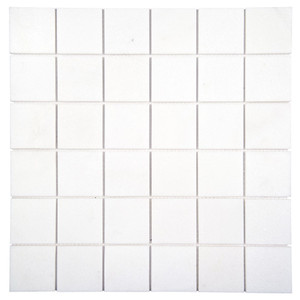 Tidal Thassos White 2x2 Honed Marble Mosaic Tile Tidal Thassos White 2x2 Honed Marble Mosaic Tile