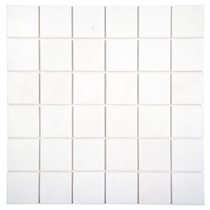 Tidal Thassos White 2x2 Honed Marble Mosaic Tile Tidal Thassos White 2x2 Honed Marble Mosaic Tile