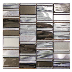 Loft Grey Mosaic Glass Tile