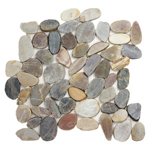 Pebble Stone Sliced Mixed Tile
