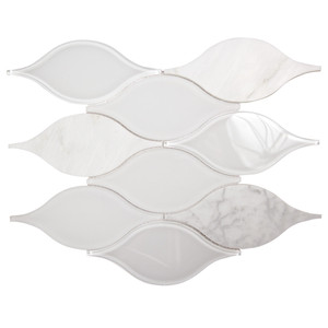 Chandelier Carrara Teardrop Glass Mosaic Tile Chandelier Carrara Teardrop Glass Mosaic Tile