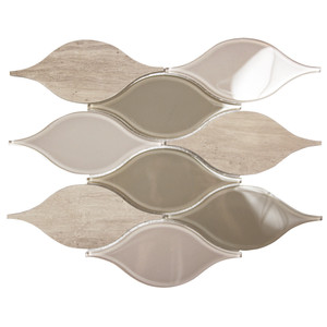 Chandelier Wood Grey Teardrop Glass Mosaic Tile Chandelier Wood Grey Teardrop Glass Mosaic Tile
