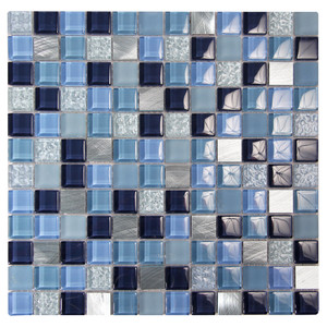 Coeus Majestic Blue Mosaic Glass Tile Coeus Majestic Blue Mosaic Glass Tile