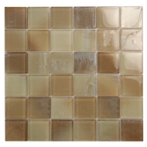 Extant Beige 2x2 inch Pool Mosaic Glass Tile Extant Beige 2x2 inch Pool Mosaic Glass Tile