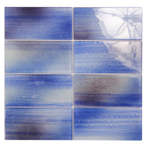 Extant Blue 3x6 Pool Mosaic Glass Tile Extant Blue 3x6 Pool Mosaic Glass Tile