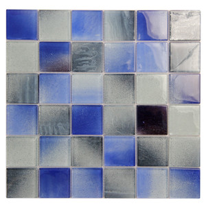 Extant Blue MIx 2x2 Pool Mosaic Glass Tile Extant Blue MIx 2x2 Pool Mosaic Glass Tile