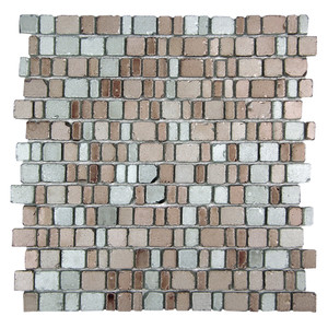 Ice Age Silver Rusitc Glass Tile Ice Age Silver Rusitc Glass Tile