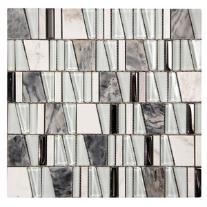 Kappa White Mosaic Glass Tile Kappa White Mosaic Glass Tile