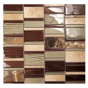 Kappa Quartz Mosaic Glass Tile