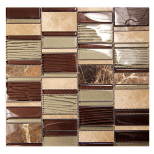 Loft Emperador Mosaic Glass Tile Loft Emperador Mosaic Glass Tile