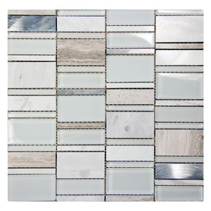 Loft White Mosaic Glass Tile Loft White Mosaic Glass Tile