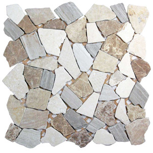 Nuur CBGD Silver Mosaic Stone Tile Nuur CBGD Silver Mosaic Stone Tile