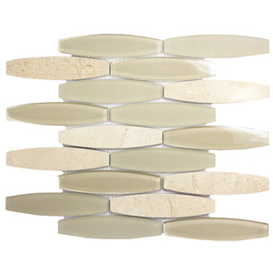 Radiant Crema Mosaic Glass Tile Radiant Crema Mosaic Glass Tile