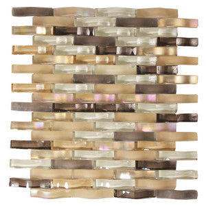 Ripple Incense Wavy Mosaic Glass Tile Ripple Incense Wavy Mosaic Glass Tile