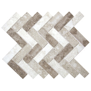 Spigacycle Silver Mix Herringbone Recycled Glass Tile Spigacycle Silver Mix Herringbone Recycled Glass Tile